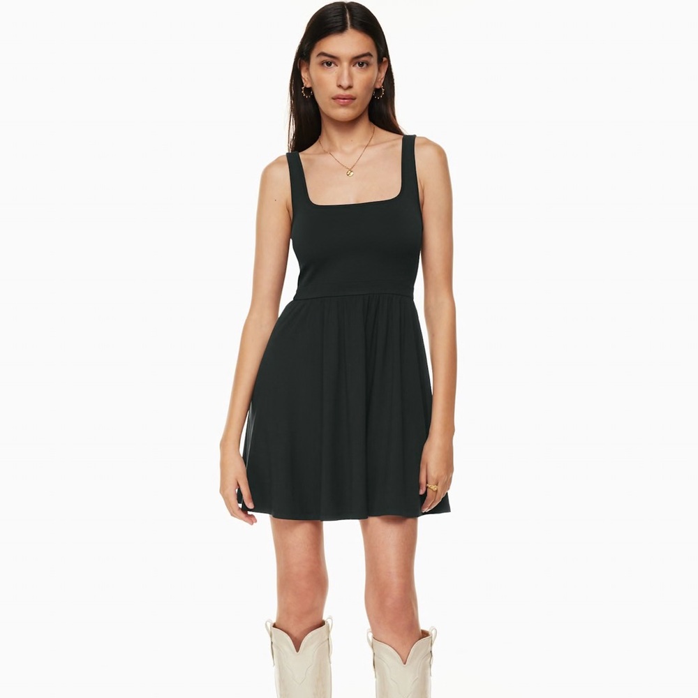 Aritzia Wilfred Market Mini Black Dress size XS ✨